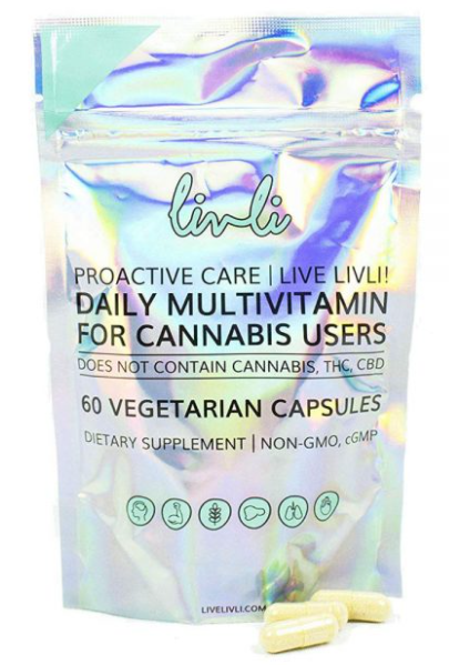 Livli CBD - Daily Multivitamin for Cannabis Users (60 capsules)